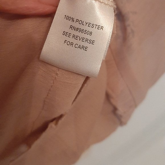 FANG Sheer Mauve & Black Tank Top Ruffle bottom, Sz L, Wonderful, sheer, flowing - Picture 4 of 5